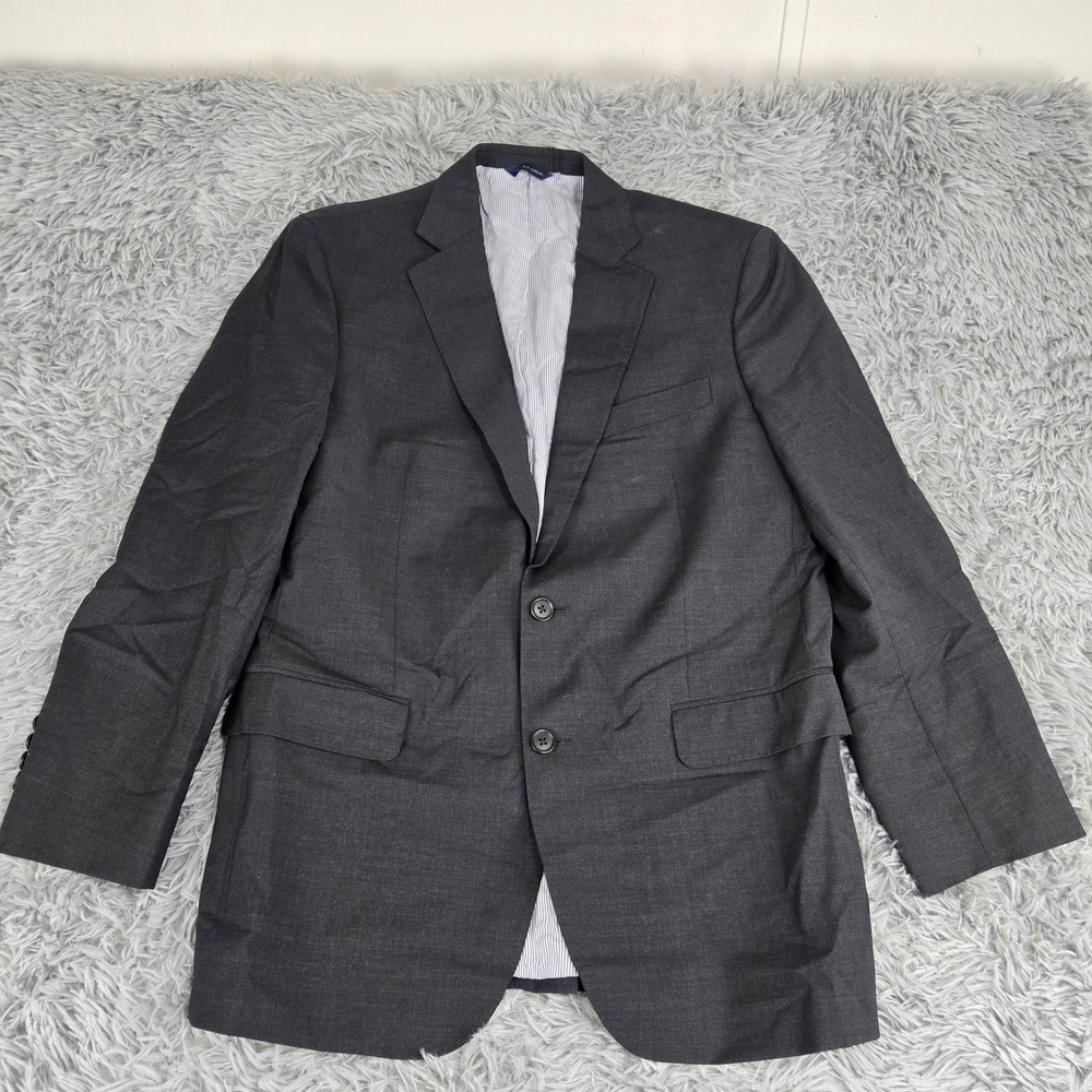 Brooks Brothers Blazer Men 42R Charcoal Grey Explorer Madison Fit Excellent Wool